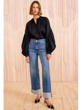 Ulla Johnson The Genevieve Jean High Rise Wide Leg Size 27